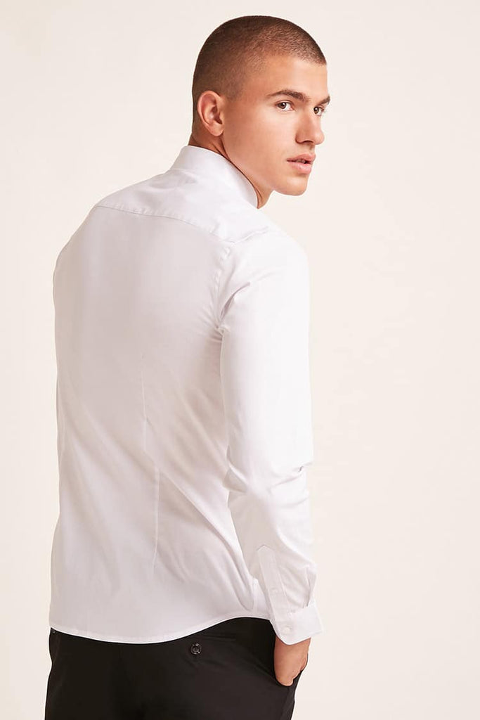 Solid Single Pocket Men's Shirt