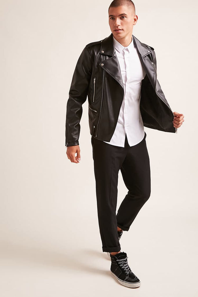 Solid Single Pocket Men's Shirt