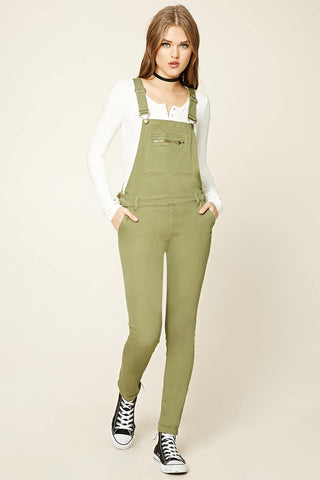 Erin Rolled Crop Relaxed Denim Women's Overall