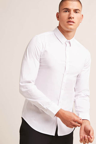 Solid Single Pocket Men's Shirt